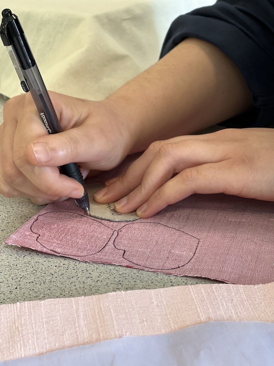 Brockhole creative expereince days - cutting out the silk petals