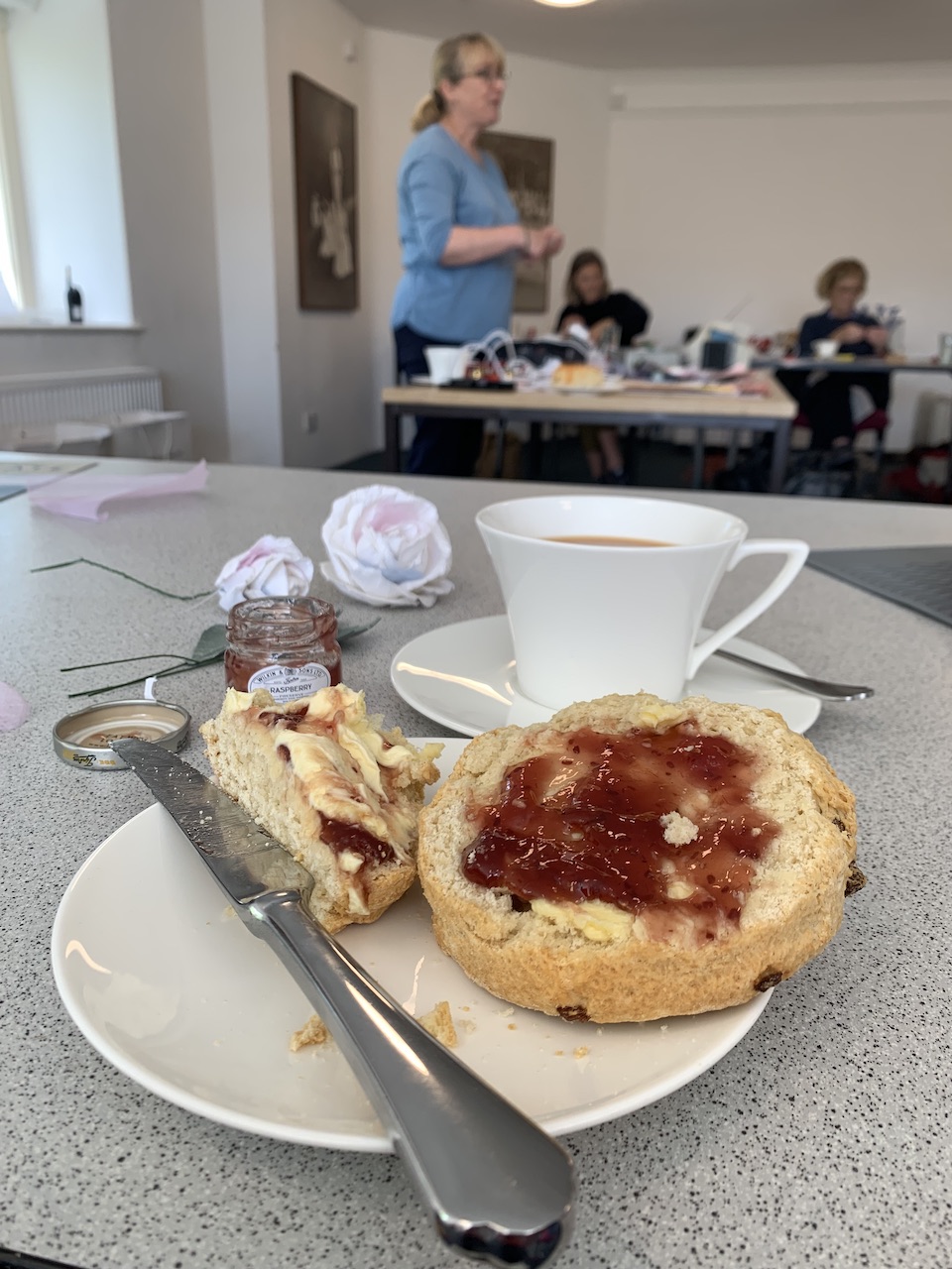 Brockhole creative expereince days - afternoon tea and roses